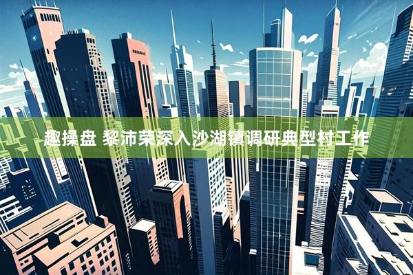趣操盘 黎沛荣深入沙湖镇调研典型村工作